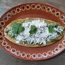 Foto de Huarache con sabanita de res 