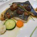 Foto de LOMO DE RODABALLO A LA PARRILLA CON SALSA MARINERA