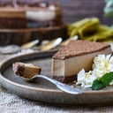 Foto de Tarta de Queso con Coulis de Fresas