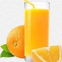 Foto de Vaso de Jugo Exprimido Naranja Natural