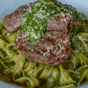 Foto de Fettuccine con Lomo al cliantro