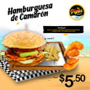 Foto de HAMBURGUESA DE CAMARON