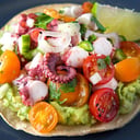 Foto de Tostada de Pulpo a la Mexicana