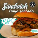 Foto de Sándwich de lomo saltado