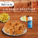 Foto de PROMOCION 1/4 POLLO BROSTER + LATA DE CERVEZA O GASEOSA
