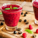 Foto de batido rojo