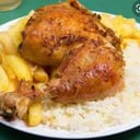 Foto de 1/4 pollo asado con agregado