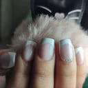 Foto de Acrílico + Esmaltado técnica degrade o frances