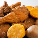 Foto de medio pollo apanado