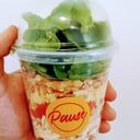 Foto de Ensalada de rucula y parmesano en vaso