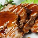 Foto de Lomo a la ciruela con guarnición .. (pollo)