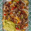 Foto de Bandeja con papas rancheras