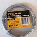 Foto de ALAMBRE GALVANIZADO 18 ROLLO 25MTS (TOOLMAK/JAQUE)