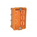 Foto de CAJA DERIVACION ELECTRICA NARANJA HOFFENS (OREJA METAL)