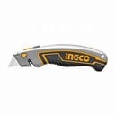 Foto de CUCHILLO CARTONERO HOJA CORTA RETRACTIL INGCO HUK6128
