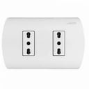 Foto de ENCHUFE DOBLE 16A EMBUTIDO VELLMAX