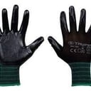 Foto de GUANTE ENGOMADO NITRILO TRUPER TALLA S (NEGRO Y VERDE)