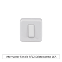 Foto de INTERRUPTOR SIMPLE 9/12 SOBREPUESTO