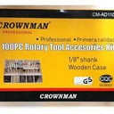 Foto de JUEGO ACCESORIOS PARA DREMEL CROWNMAN 100PCS CAJA MADERA AD1100