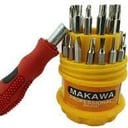 Foto de JUEGO DESTORNILLADOR PUNTAS INTERCAMBIABLES 31PCS MAKAWA ESTUCHE