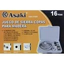 Foto de JUEGO SIERRA COPA MADERA ASAKI 16PCS