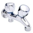 Foto de LLAVE LAVADERO LAVADORA TAUMM CROMADA DOBLE