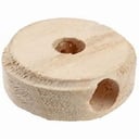 Foto de ROSETA MADERA REDONDA 1 SALIDA (PARA SOQUETE)