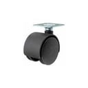 Foto de RUEDA PLASTICA 50MM/40MM CON PLACA PERFORADA