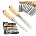 Foto de SET 3 GUBIAS MANGO MADERA FERRETOOLS