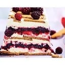 Foto de tiramisú  con frutos rojos 