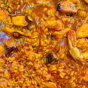 Foto de Arroz con pulpo y gambón
