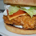 Foto de hamburguesa de pollo