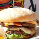 Foto de hamburguesa doble carne