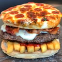 Foto de burguer pizza
