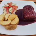 Foto de Solomito en salsa vino tinto