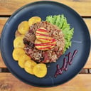 Foto de Arroz salteado con pollo y lomo de res