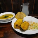 Foto de Sancocho con pescado frito