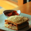Foto de Sanduche horneado  de champiñones y queso 