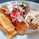 Foto de BOLON CON PESCADO FRITO / BOLON WITH FRIED FISH 