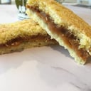 Foto de Cuadrado de coco y dulce de leche 