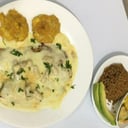 Foto de filete de tilapia al esparrago