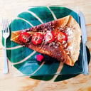 Foto de Crepa Dulce. Sabor, dulce de leche, chocolate, platano. 