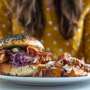 Foto de Hamburguesa de pollo frito