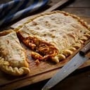 Foto de Muzzarella, Espinaca, Rodaje de tomate, Provenzal, Queso rallado, Aceitunas