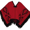 Foto de Ponchos para niño rojo (alpaca) 
