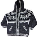Foto de Chompa unisex negro niños (llama) 