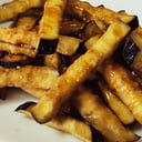 Foto de BERENJENA EN TEMPURA CON SALSA SOJA