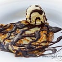 Foto de CREPPE CON NUTELLA, KINDER BUENO O DULCE DE LECHE Y HELADO