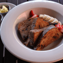 Foto de Pan Frances con fruta de la estacion/ French toast with seasonal fruit