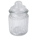 Foto de Frasco de vidrio líneas con tapa de vidrio